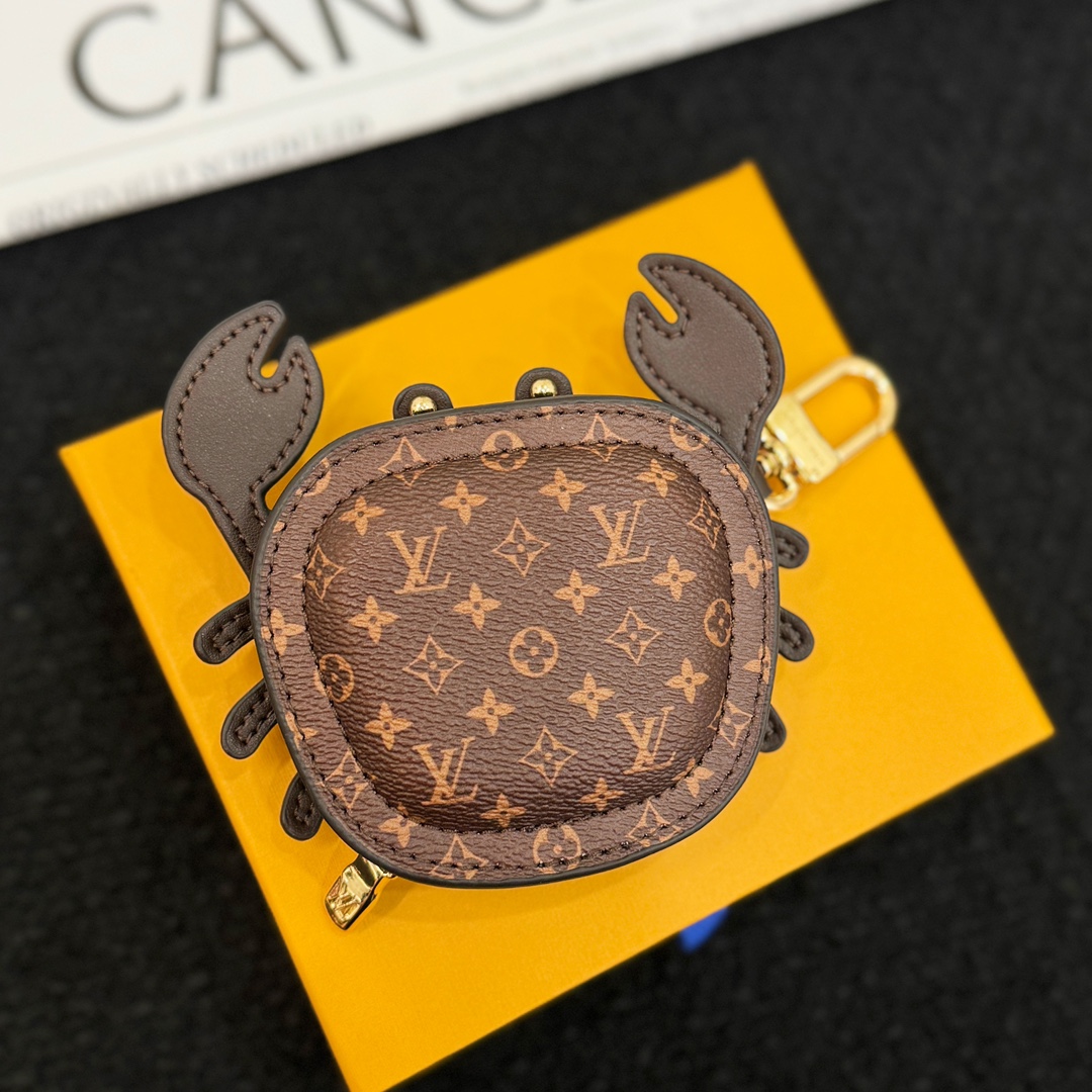 LV Brown Crab Bag Charm